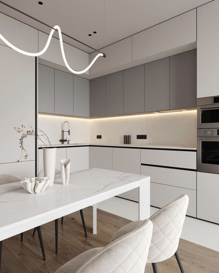 Кухня угловая  МДФ Пленка №6