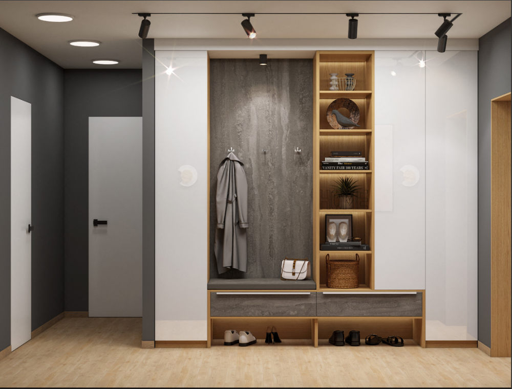 Прихожая с каретной стяжкой №5