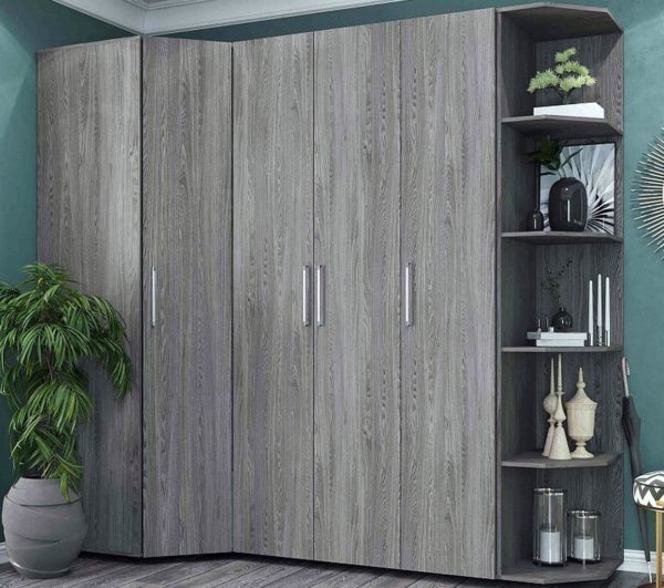 Угловой шкаф с распашными дверями №20